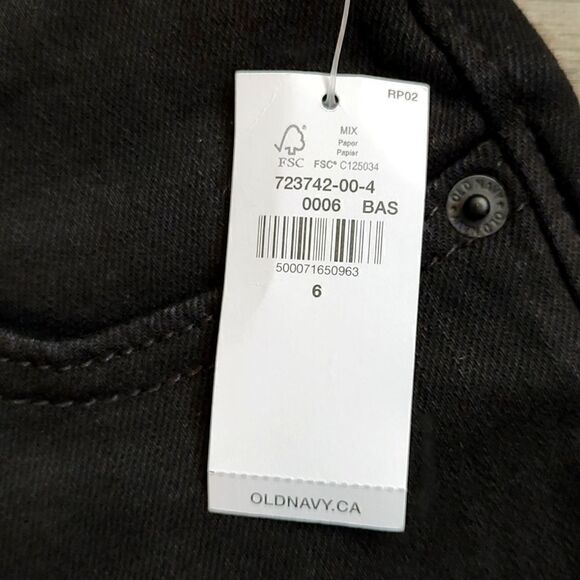 Old Navy New With Tag Built-In Flex Black Skinny Boy Jeans With Adjustable Waist - Picture 11 of 11